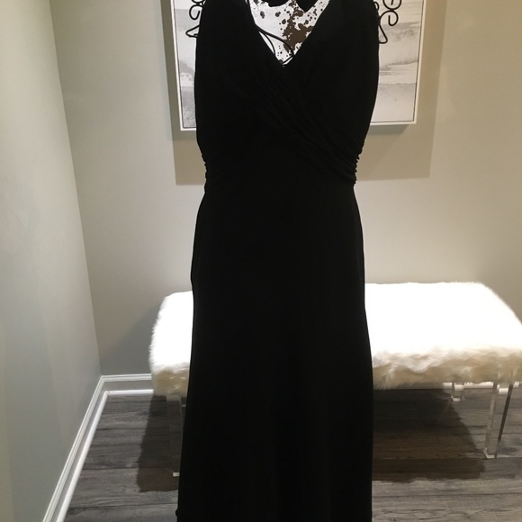 Jones New York Black Halter Cocktail Dress - Picture 3 of 6